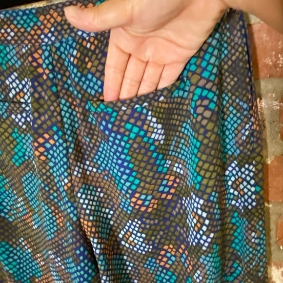 Anthropologie Essential Culottes snakeskin wide leg pants size 2 - Picture 8 of 12